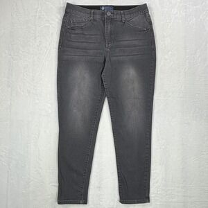 Democracy Absolution Womens Grey High Rise Ankle Skinny Jeans Size 10 B1721MOKS